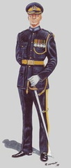 Officer in "Patrols" a ceremonial and parade uniform for Assistant Commissioners and above.