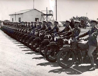 1947 motorcycle escort