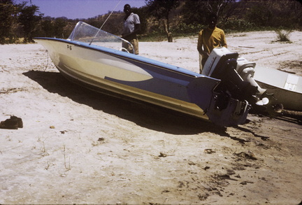 Sibankwazi boat beached for cleaning and maintenance