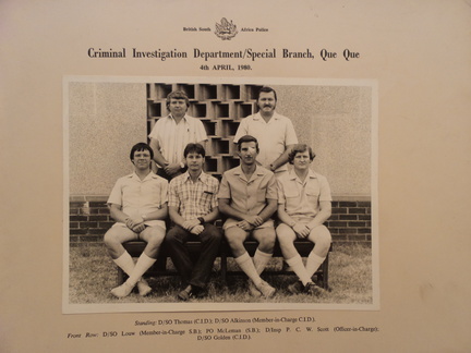 CID/SB Que Que 1980