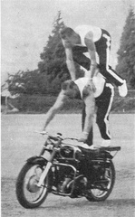 Gerry Winchcombe and Tackie Mackintosh Agility Ride, Police Display Sept 1959