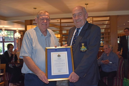 Biff Way receiving HLM from Peter Phillips