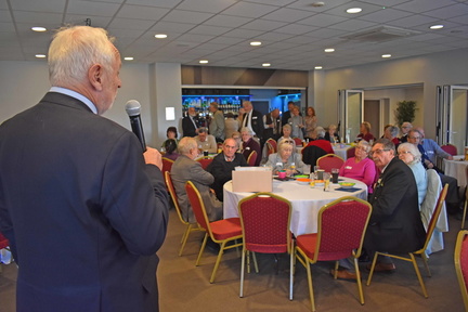 Mike Coleman saying a few words