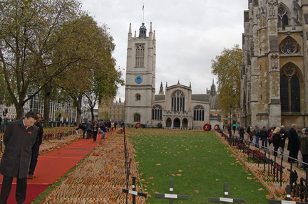 St Margarets Church beyond Field of Remembrance