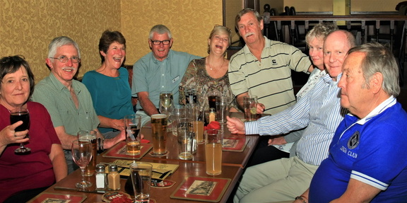 Sally Powis, Dave Poultney, Elaine and Iain Lendrum, Sharon Quilliam, Martin Powis, Jan and Roger Le Crerar, David Quilliam