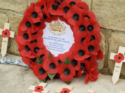 Wreath laid by Alan Toms