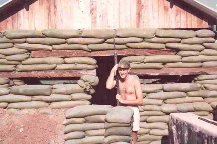 Allan Bower In Front Of Sib Bunker