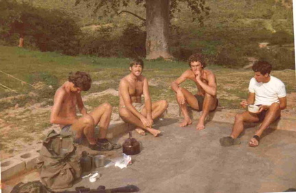 Time to relax Allan Butterworth Allan Bower Chris Cadle et al at Nyamaropa