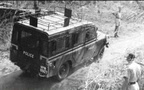 Series 1A 5 door    Safari    bodied long wheel base Landrover in Victoria District on referendum duties June 1961